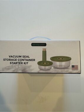 Servappétit Olive Green Vacuum Seal Food Storage Set